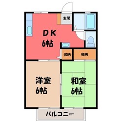 岡本駅 徒歩22分 2階の物件間取画像